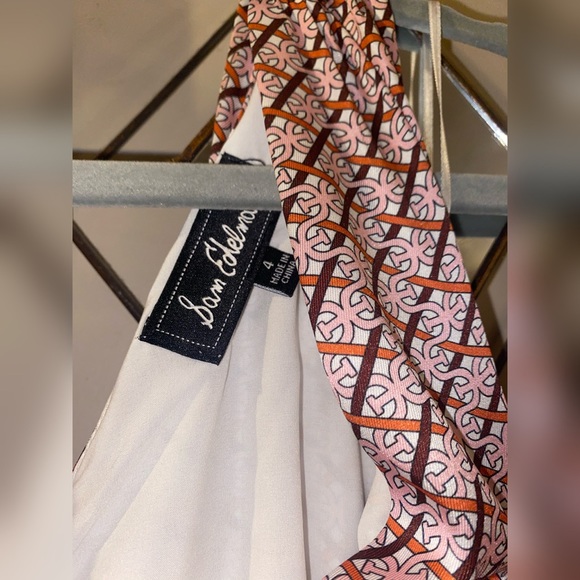 Chain Print Belted Midi Dress SIZE 4 - Picture 6 of 11